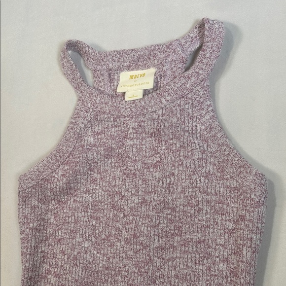 Anthropologie Maeve Ribbed Knit Racerback Tank Top - Picture 4 of 8